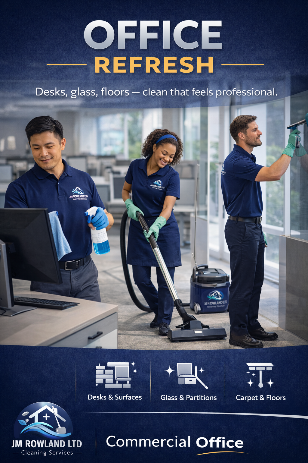 Commercial office cleaning
